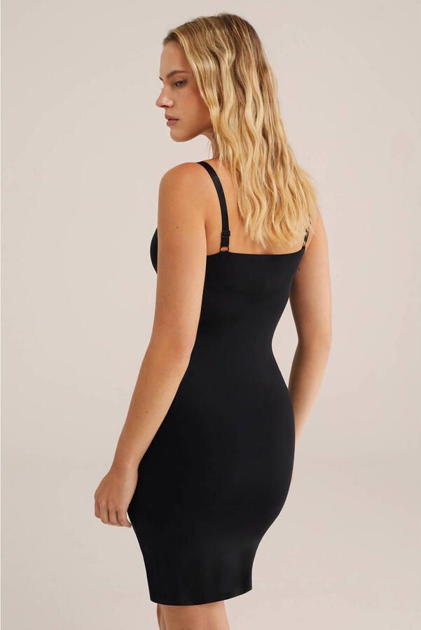 WE Fashion corrigerende jurk zwart - Foto 2