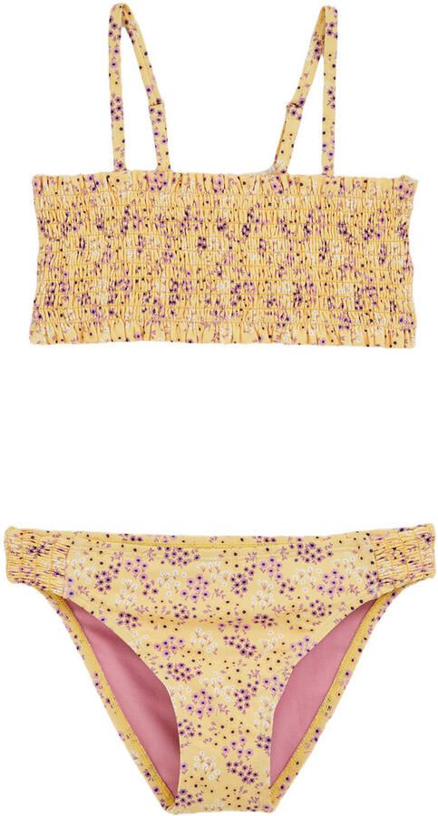 WE Fashion crop bikini geel
