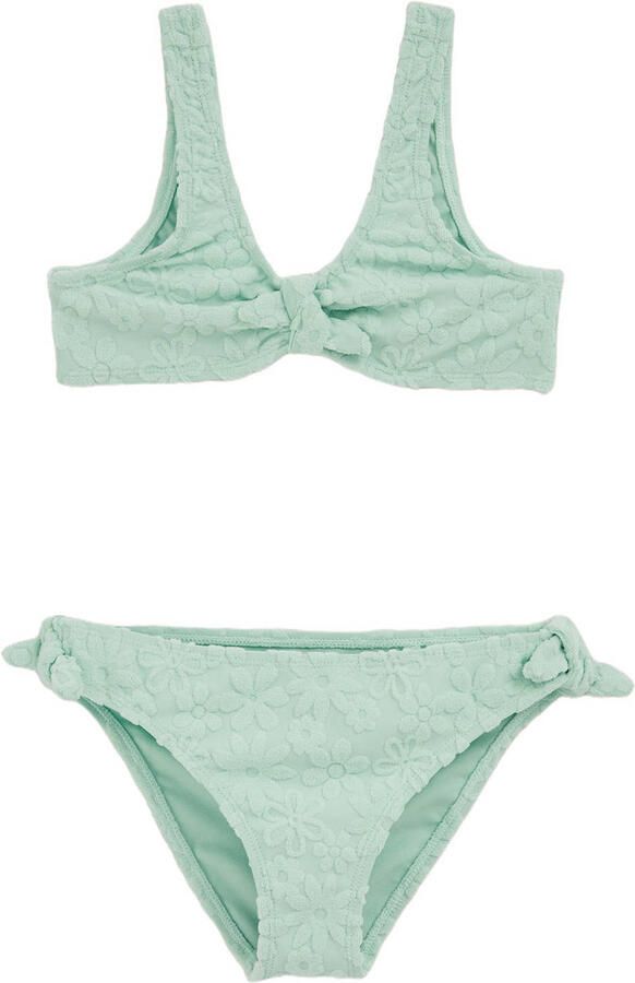 WE Fashion crop bikini mintgroen