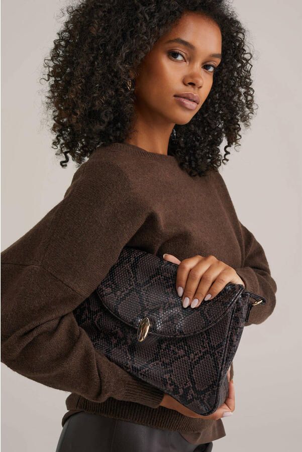 WE Fashion crossbody tas donkerbruin - Foto 2