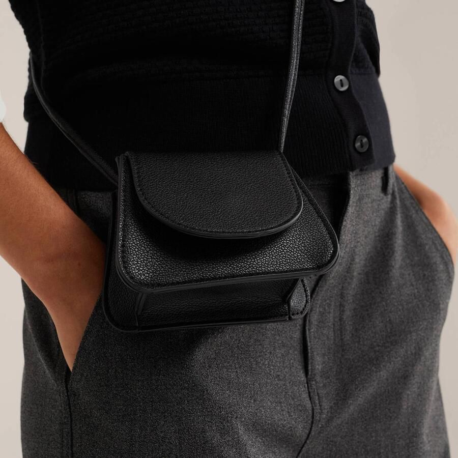 WE Fashion crossbody tas zwart - Foto 2