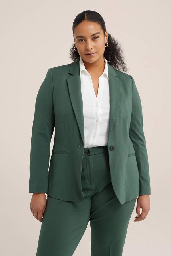 WE Fashion Curve blazer donkergroen - Foto 2