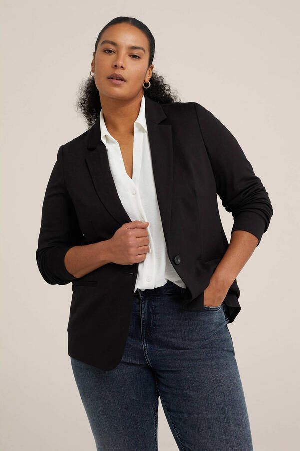 WE Fashion Curve blazer zwart - Foto 3