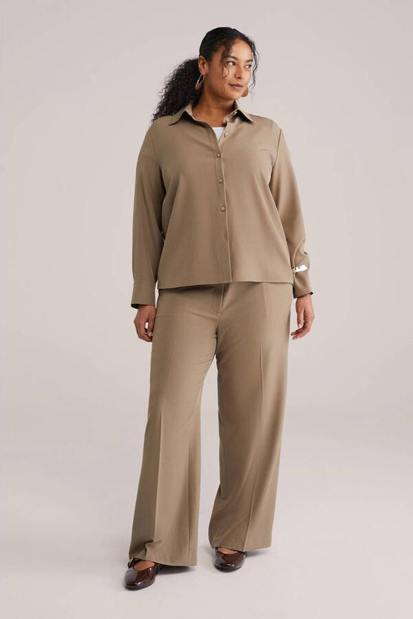 WE Fashion Curve blouse bruin - Foto 3