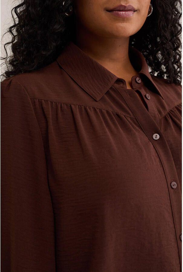 WE Fashion Curve blouse Plus Size roodbruin - Foto 2
