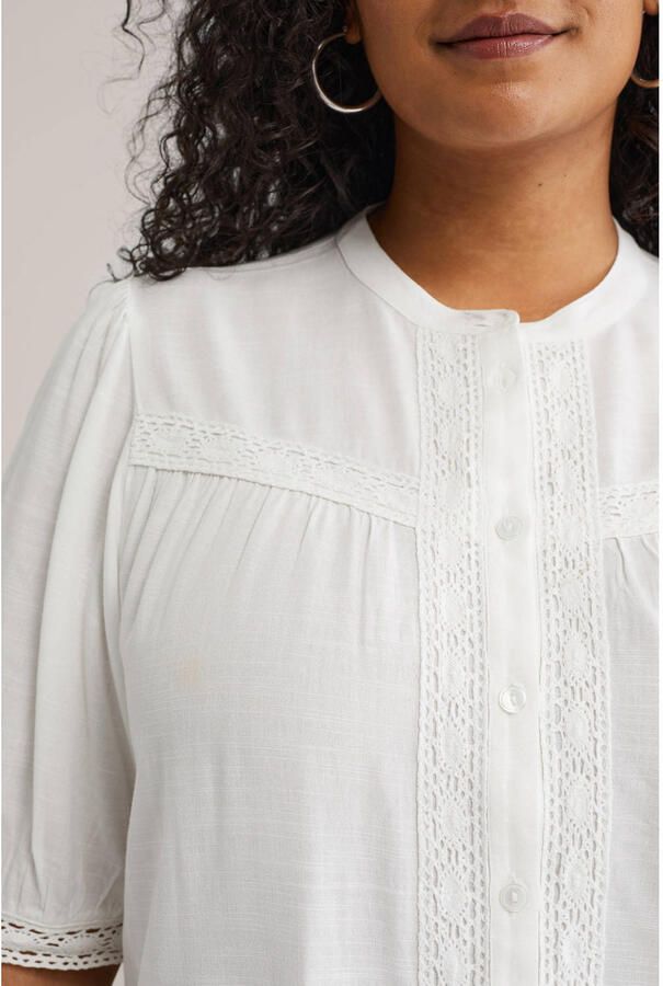 WE Fashion Curve blouse wit broderie - Foto 2