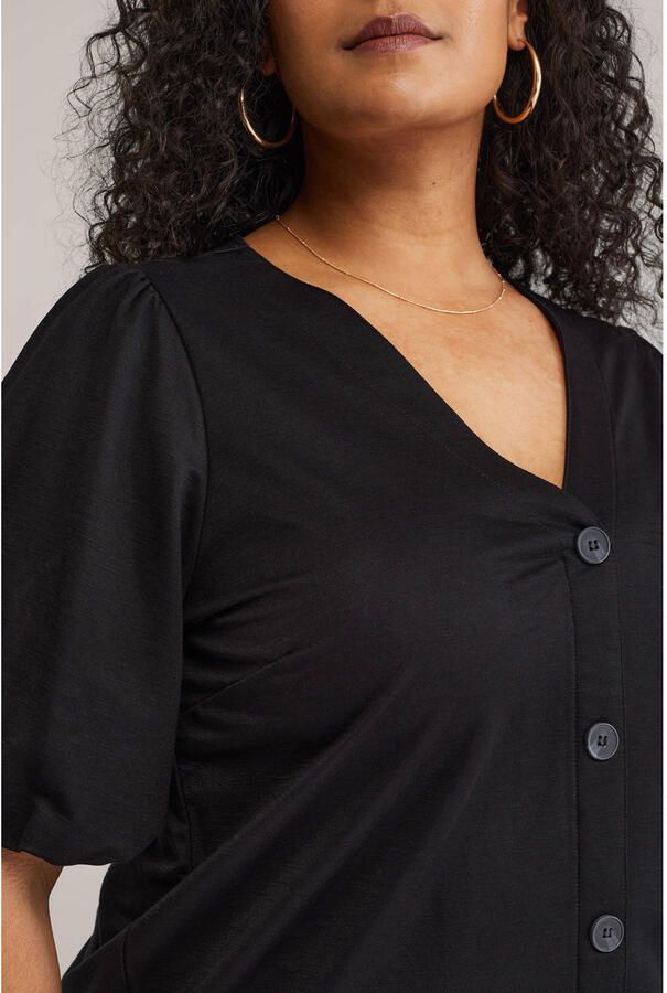 WE Fashion Curve blouse zwart - Foto 2