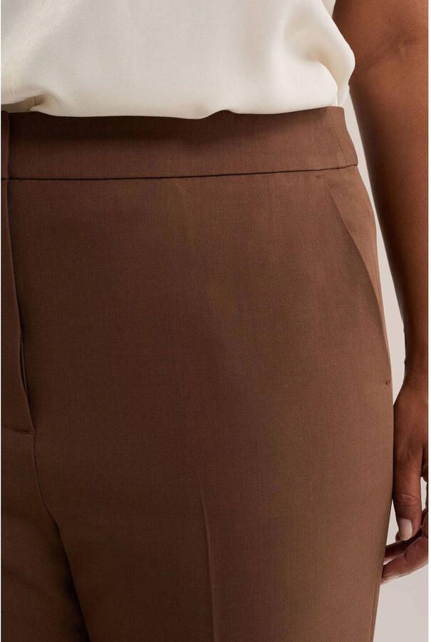WE Fashion Curve flared broek bruin - Foto 2