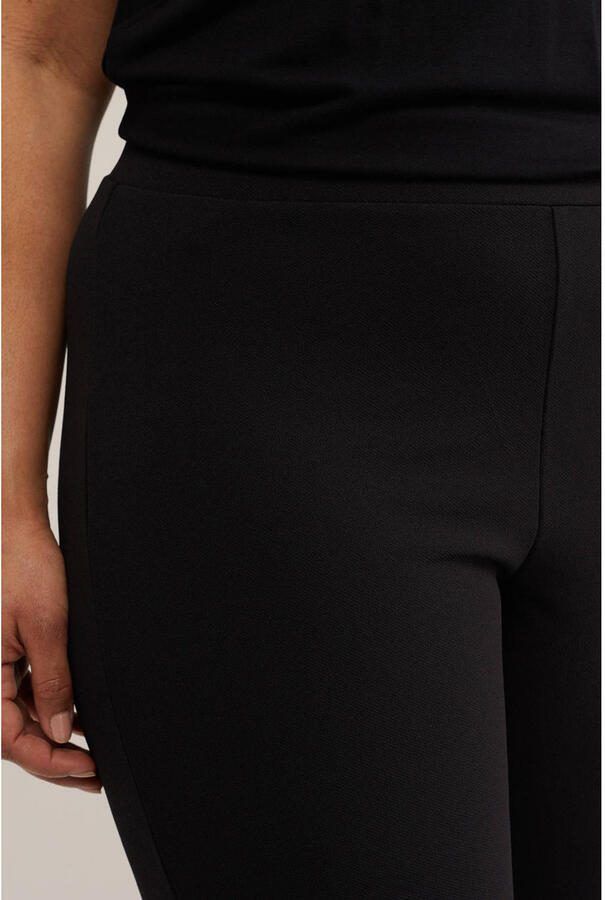 WE Fashion Curve flared regular waist casual broek zwart - Foto 2