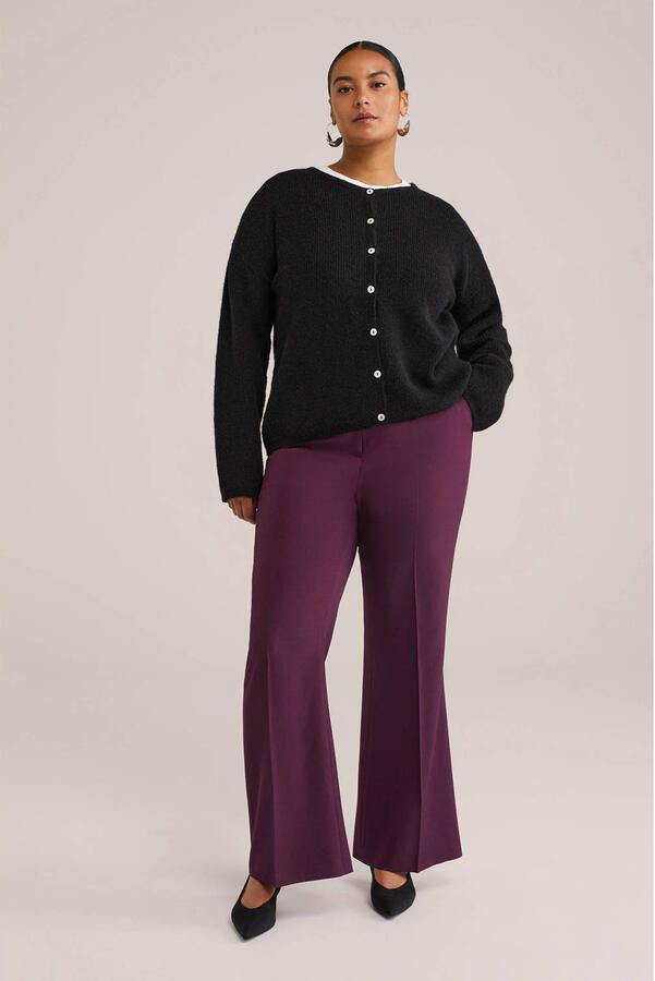 WE Fashion Curve gebreid vest zwart - Foto 2