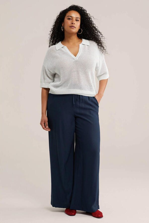 WE Fashion Curve gebreide top wit - Foto 2