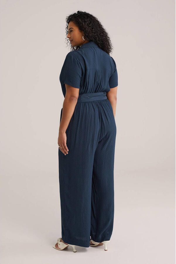 WE Fashion Curve jumpsuit blauw - Foto 2
