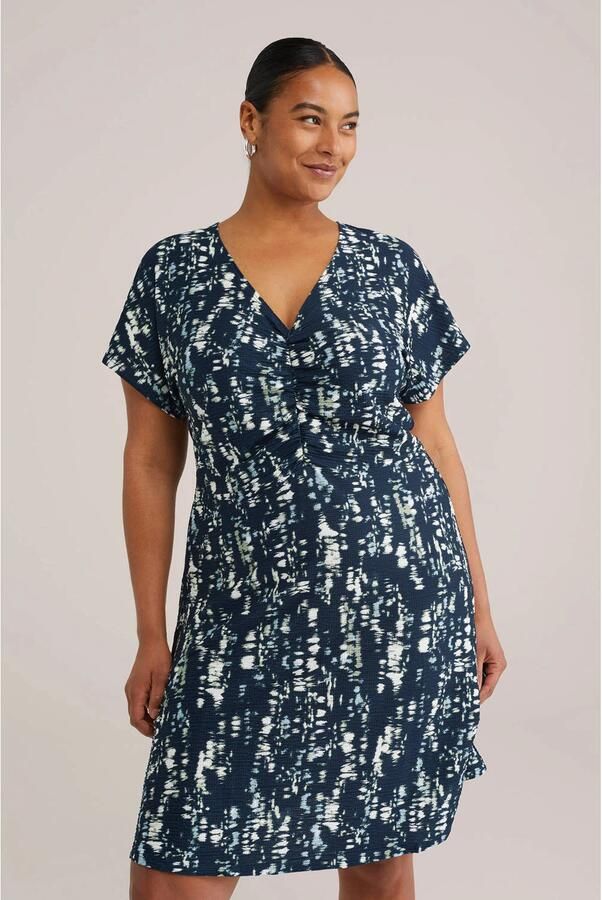 WE Fashion Curve jurk donkerblauw - Foto 2