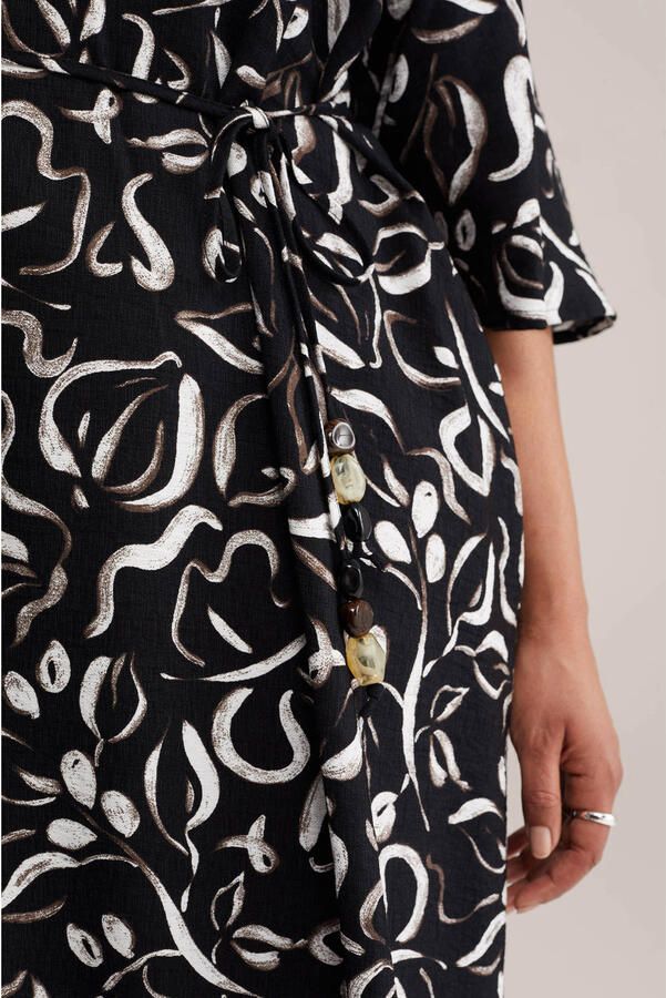 WE Fashion Curve midi jurk zwart - Foto 2