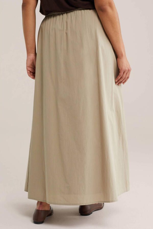 WE Fashion Curve midi rok beige - Foto 3
