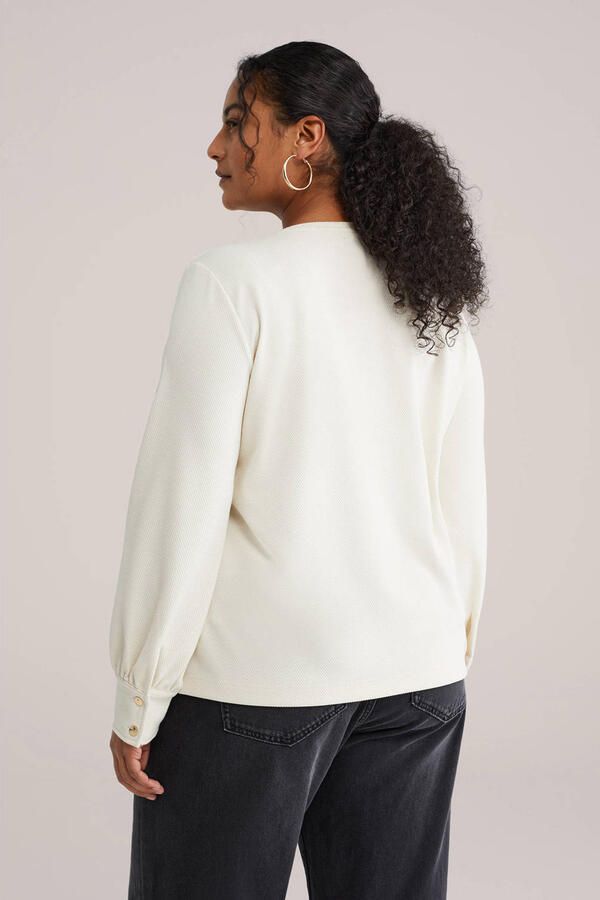 WE Fashion Curve pullover ecru - Foto 3
