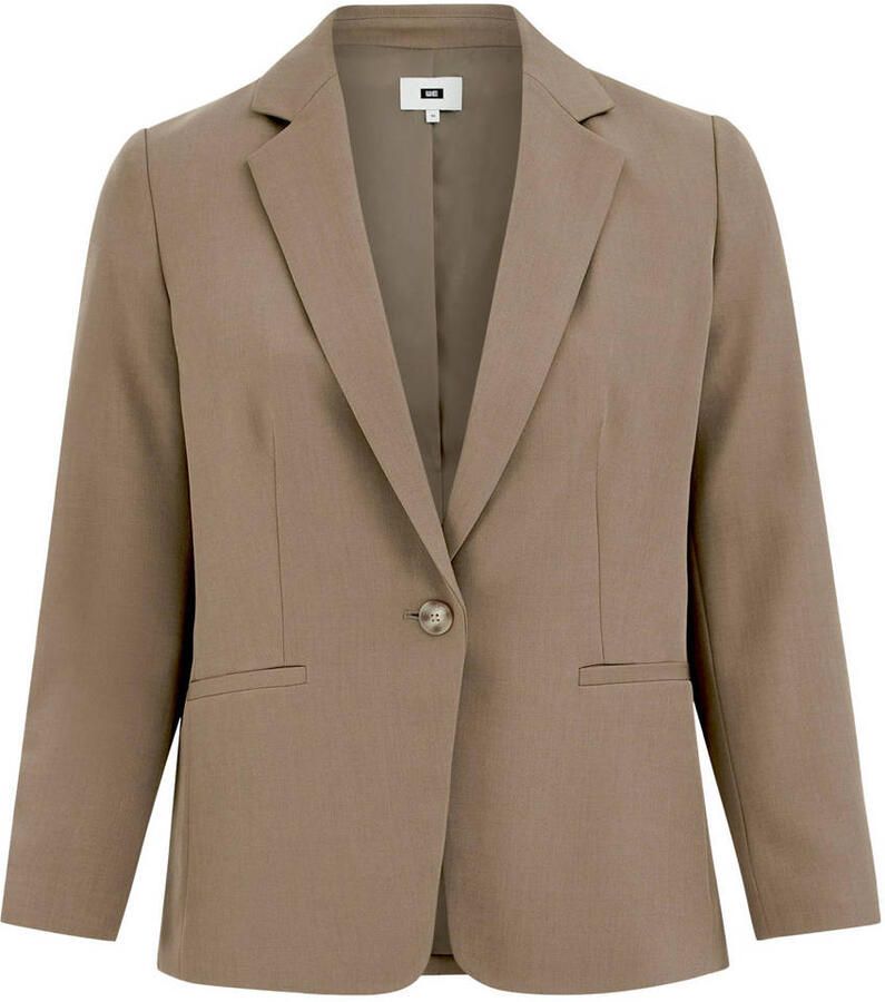 WE Fashion Curve regular blazer taupe - Foto 2