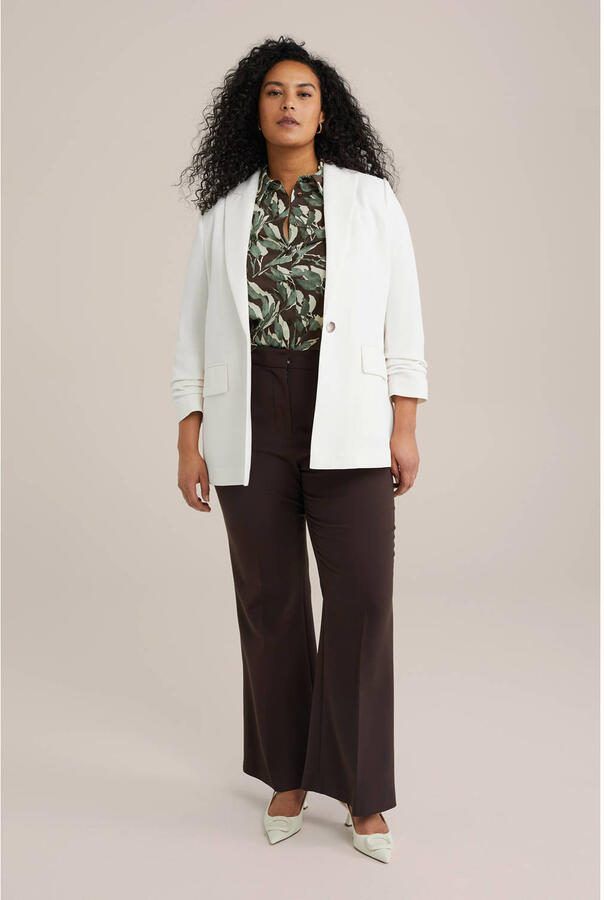 WE Fashion Curve regular blazer wit - Foto 2