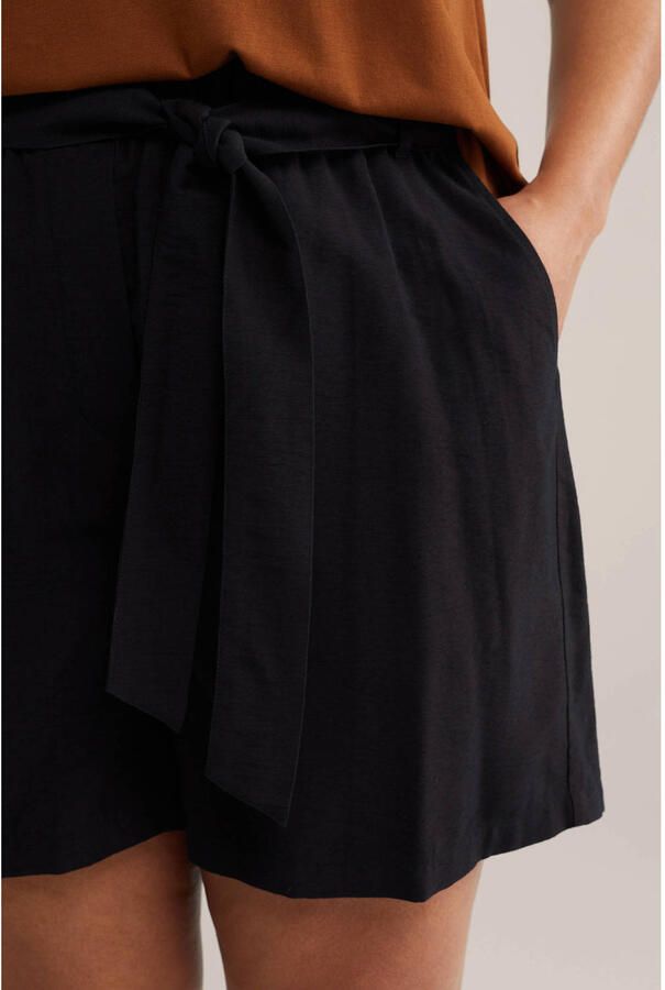 WE Fashion Curve regular high waist casual short zwart - Foto 2