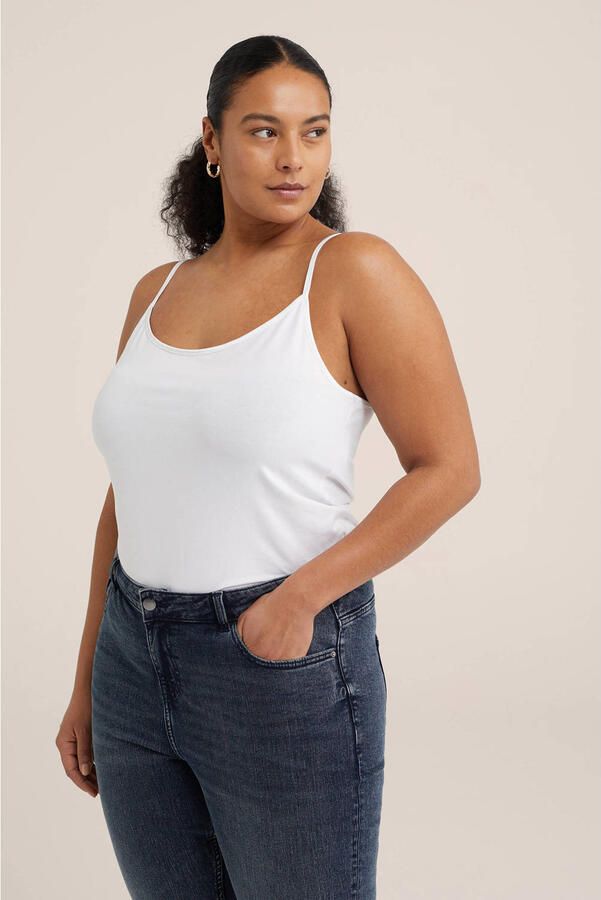 WE Fashion Curve singlet wit