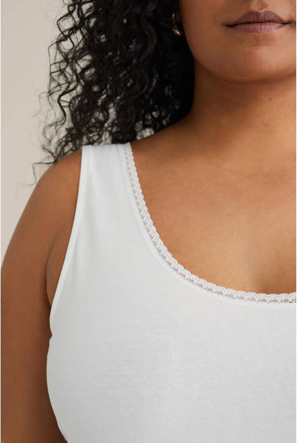 WE Fashion Curve singlet wit - Foto 2