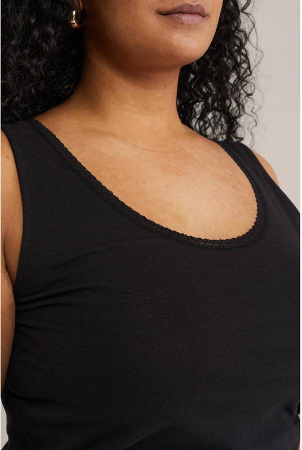 WE Fashion Curve singlet zwart - Foto 2