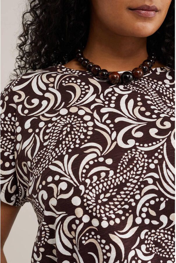 WE Fashion Curve T-shirt bruin - Foto 2