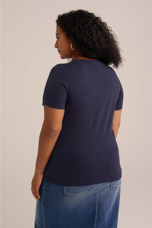 WE Fashion Curve T-shirt donkerblauw - Foto 2
