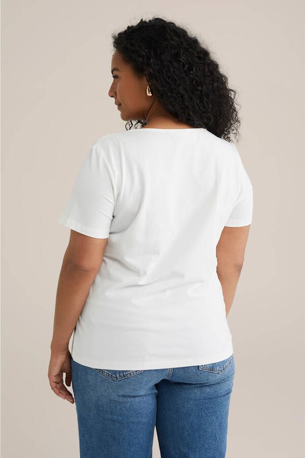 WE Fashion Curve T-shirt wit - Foto 2