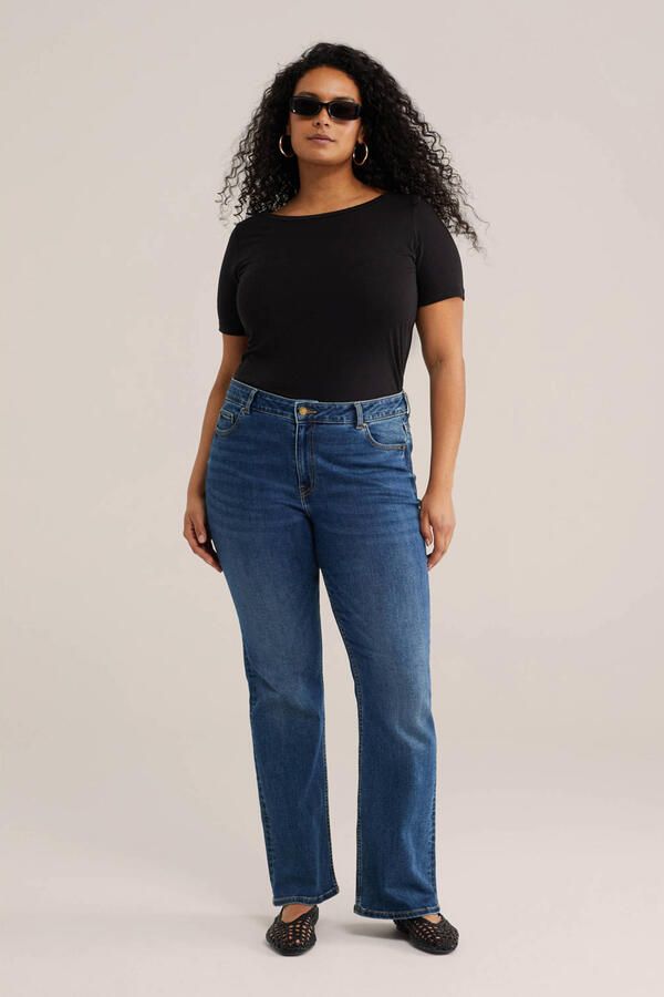 WE Fashion Curve T-shirt zwart - Foto 3