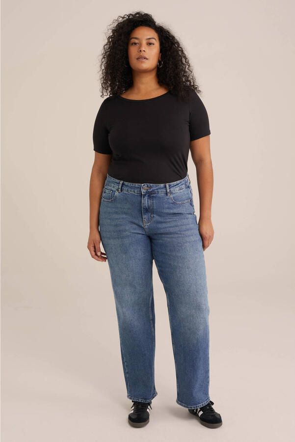 WE Fashion Curve T-shirt zwart - Foto 2
