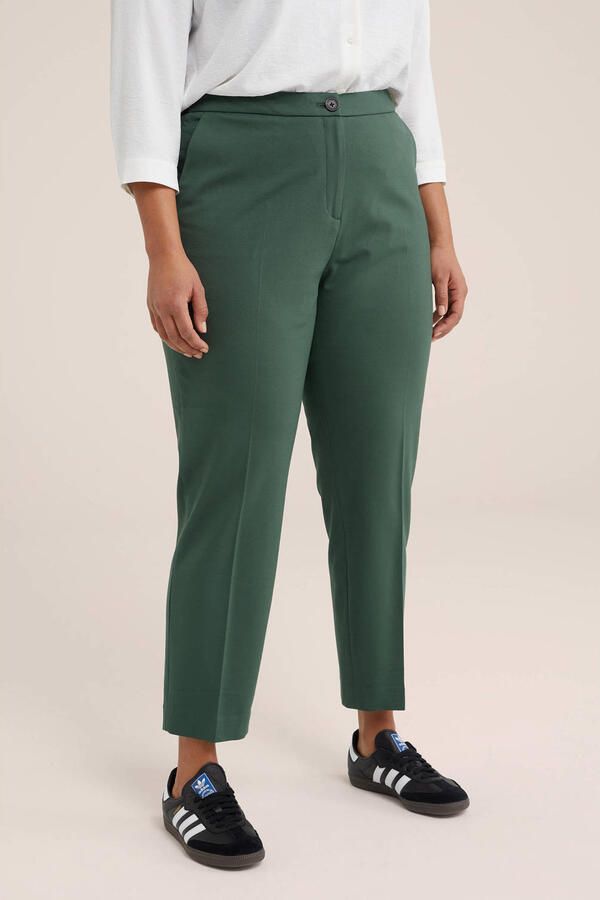 WE Fashion Curve tapered fit broek groen - Foto 2
