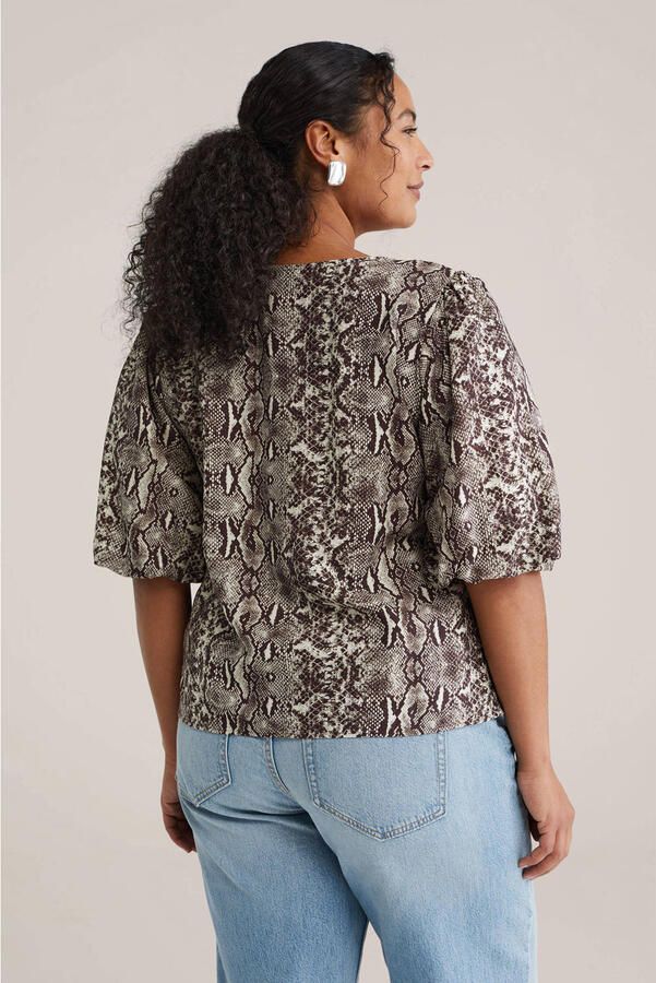 WE Fashion Curve top grijs - Foto 2