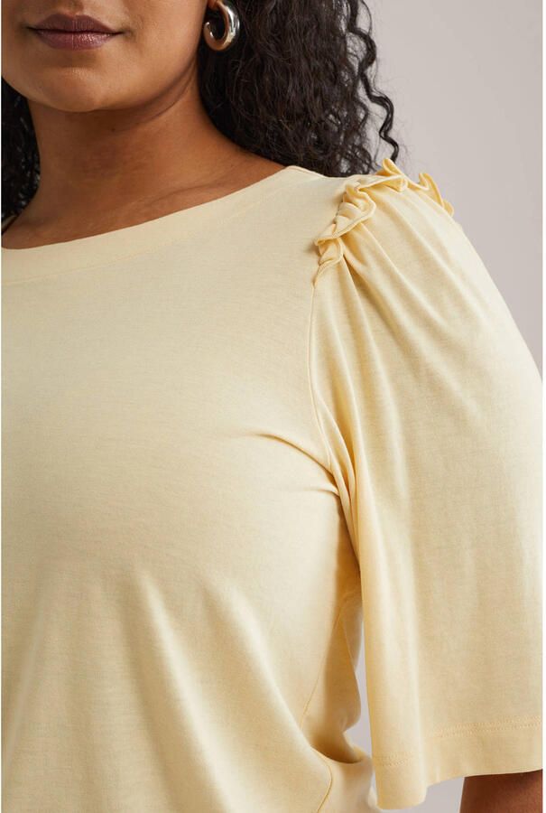 WE Fashion Curve top lichtgeel - Foto 2