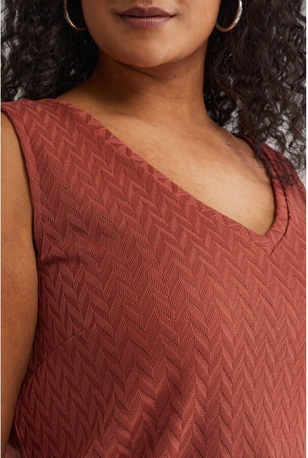 WE Fashion Curve top roodbruin - Foto 2
