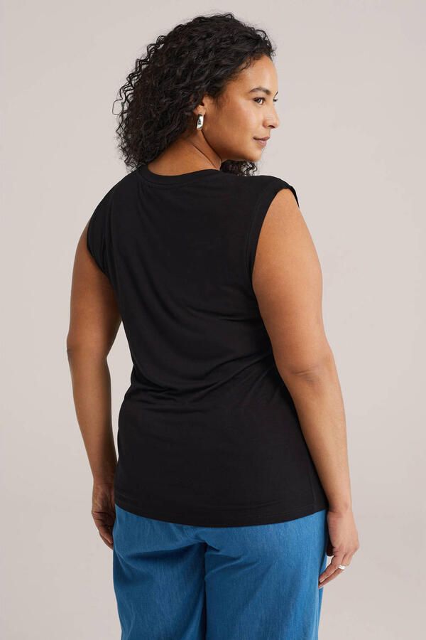 WE Fashion Curve top zwart - Foto 2