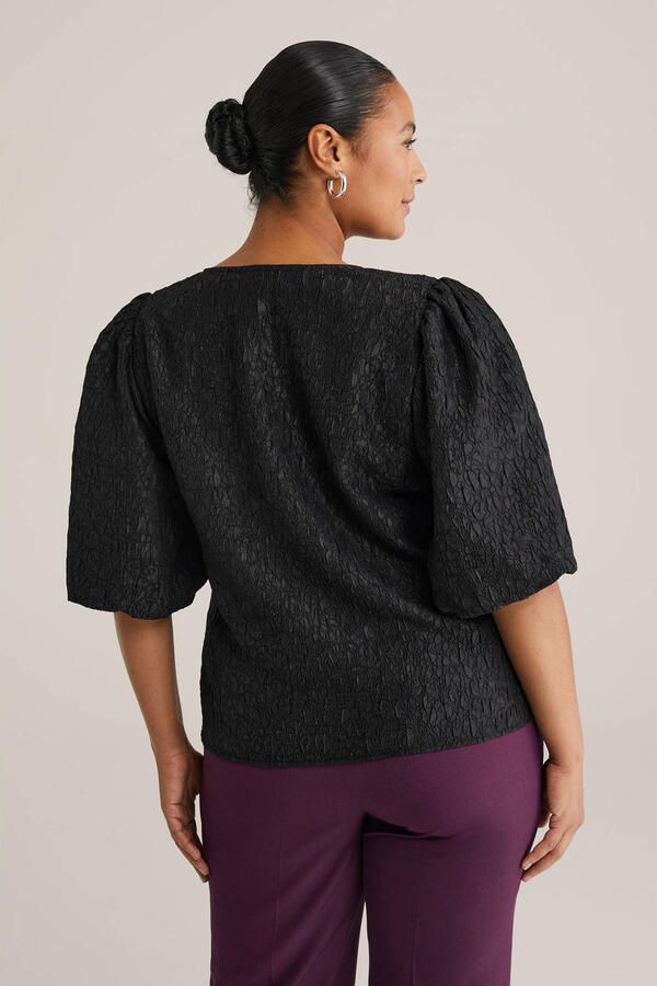WE Fashion Curve top zwart - Foto 2
