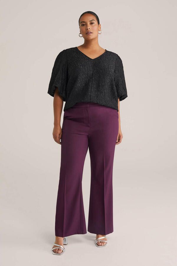 WE Fashion Curve top zwart - Foto 3