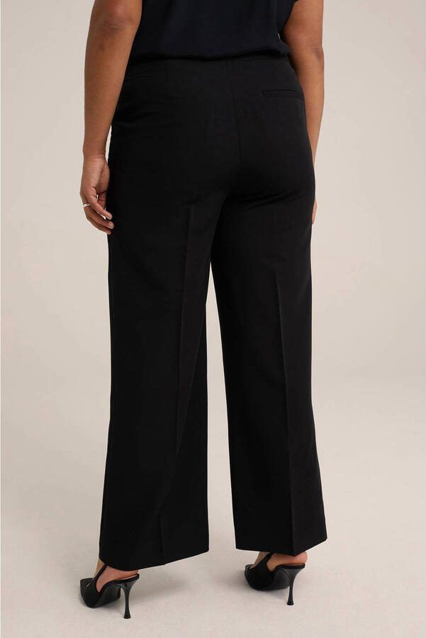 WE Fashion Curve wide leg pantalon zwart - Foto 2