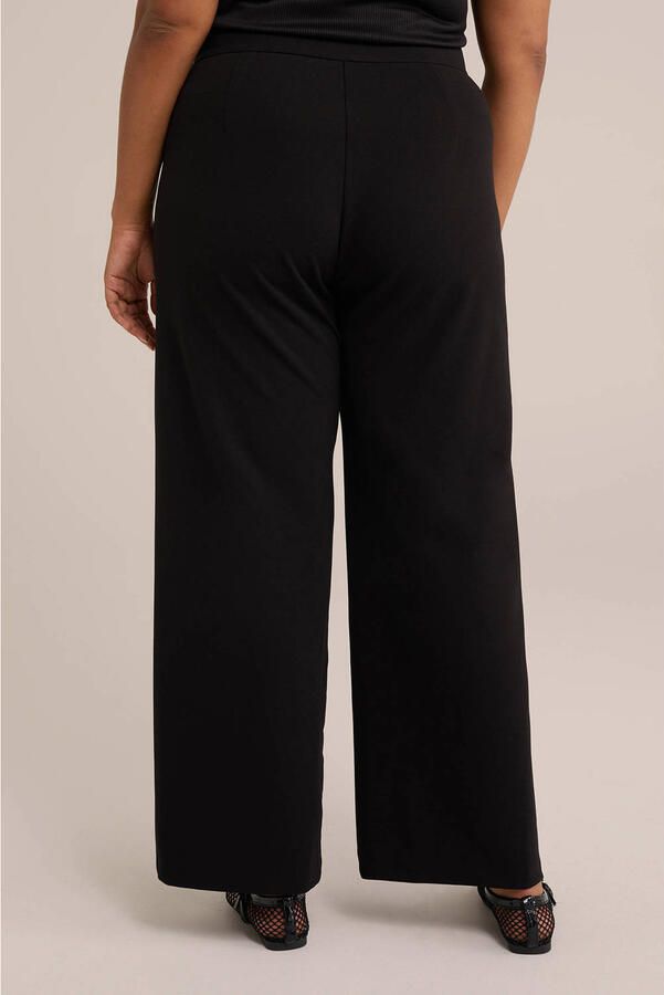 WE Fashion Curve wide leg pantalon zwart - Foto 3