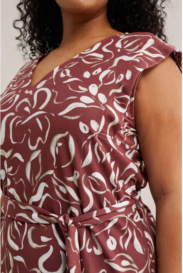 WE Fashion Curve zomerjurk rood - Foto 2