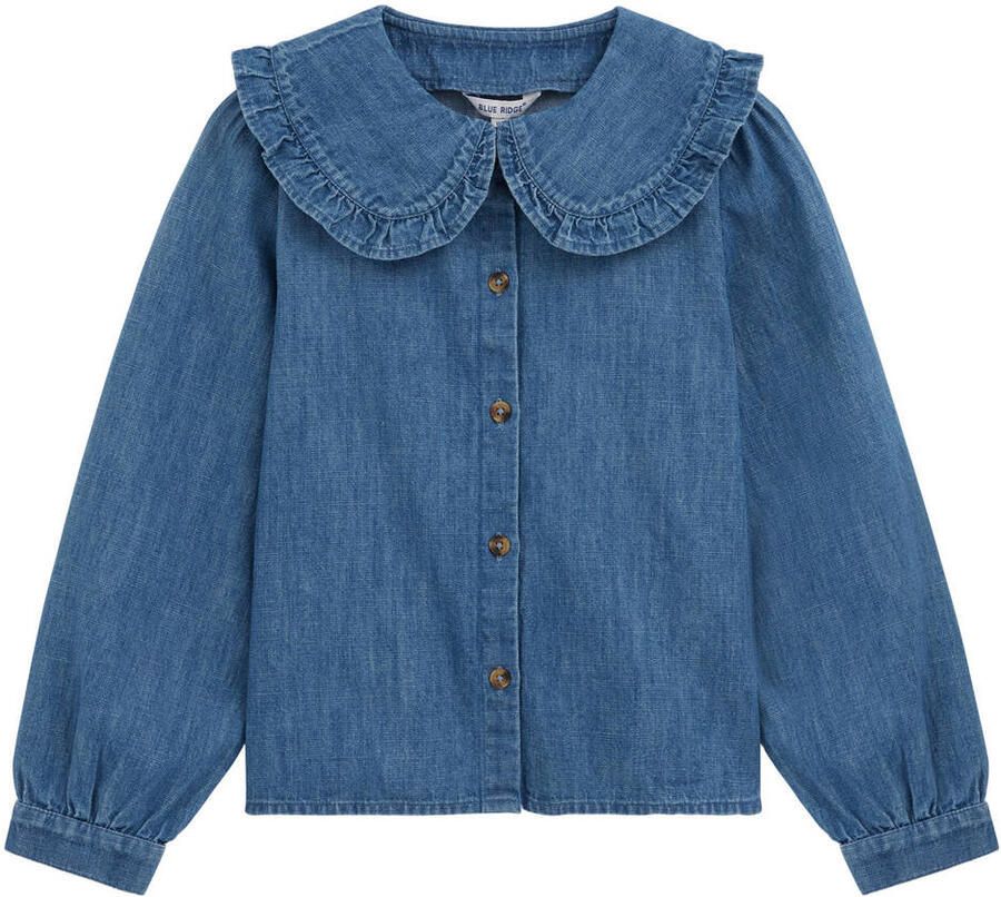 WE Fashion denim blouse mediumblauw