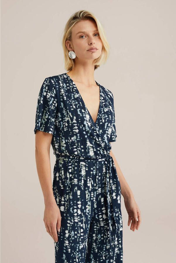 WE Fashion donkerblauw jumpsuit