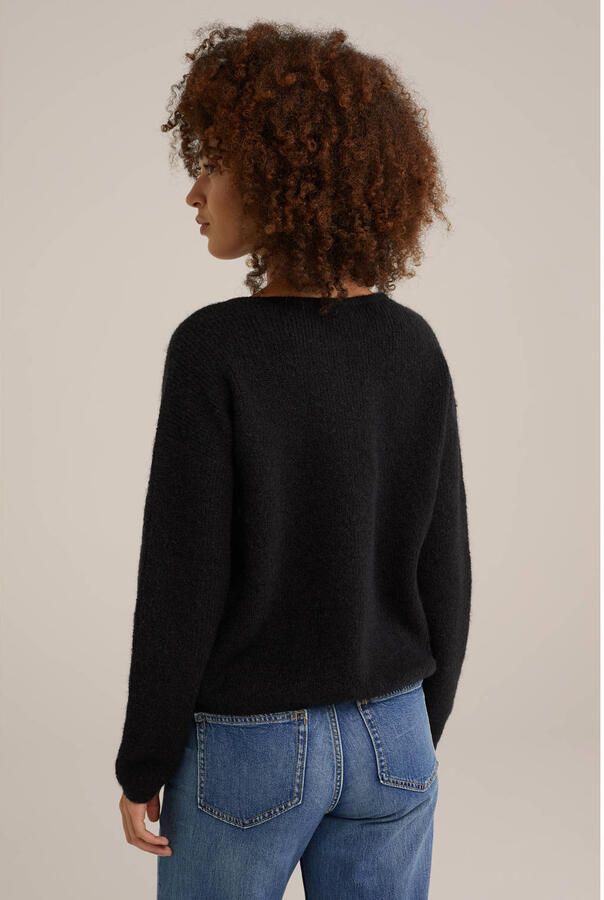 WE Fashion fijngebreid vest zwart - Foto 3