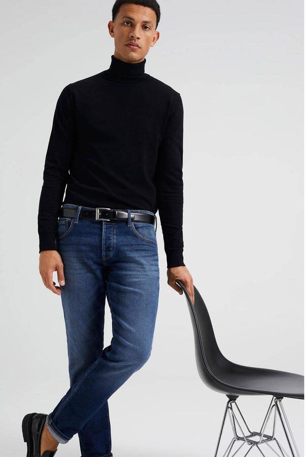 WE Fashion fijngebreide coltrui Black Uni - Foto 2