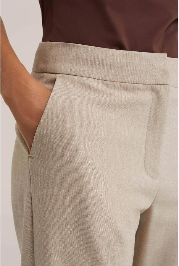 WE Fashion flared broek beige - Foto 2