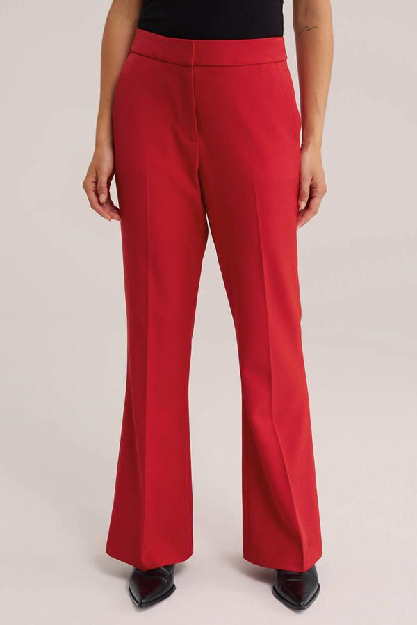 WE Fashion flared broek rood