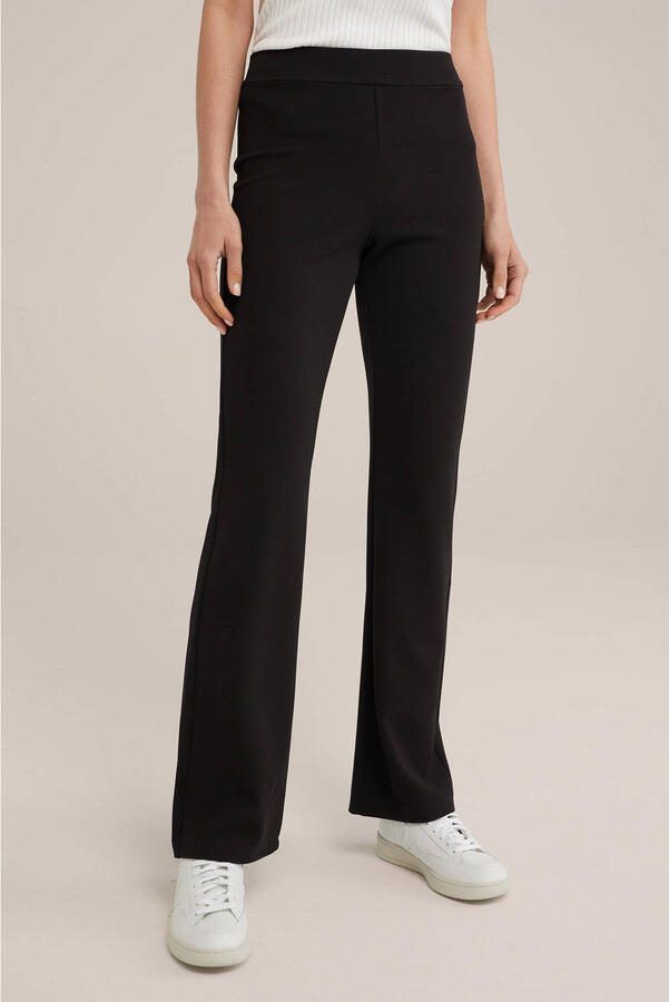 WE Fashion flared broek zwart - Foto 2