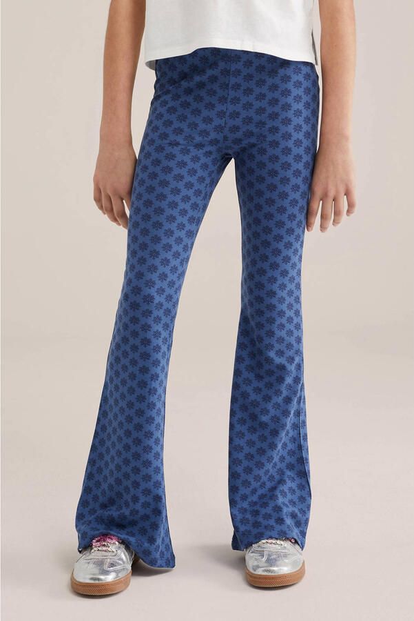 WE Fashion flared legging blauw