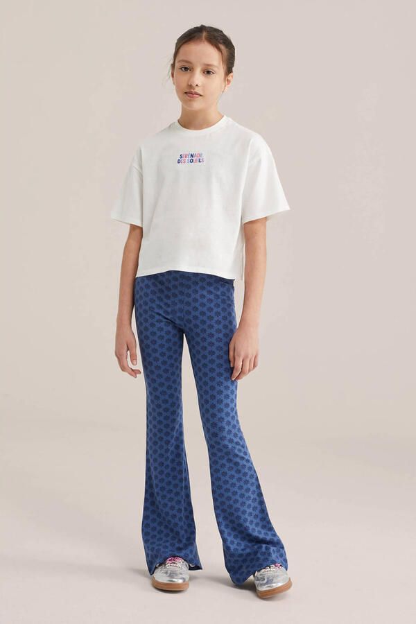 WE Fashion flared legging blauw - Foto 2